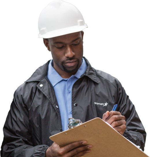 Man with a clipboard